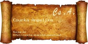 Csurka Angelika névjegykártya